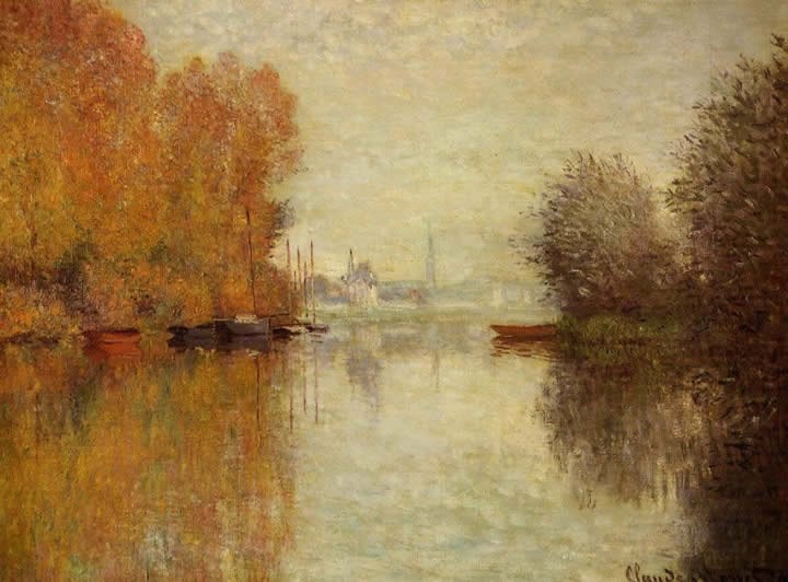 Claude Monet Autumn on the Seine at Argenteuil